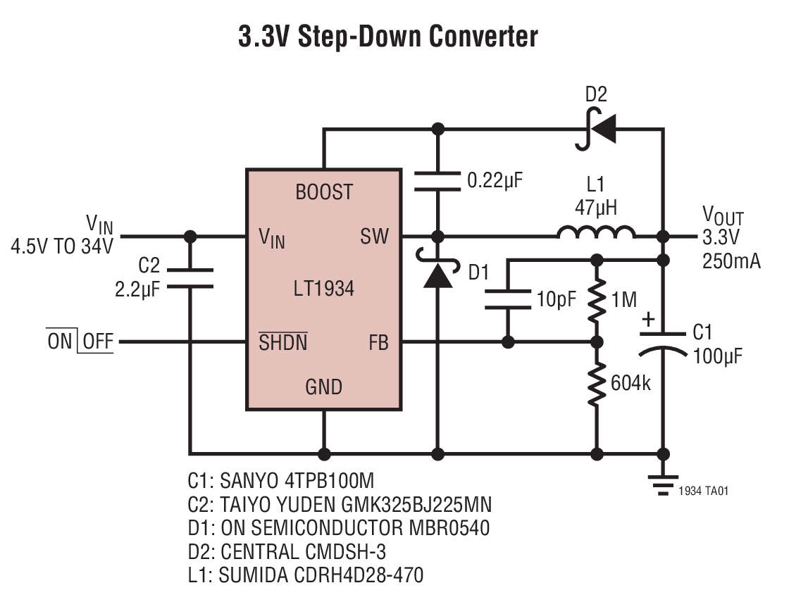 LT1934IDCB-1#PBF