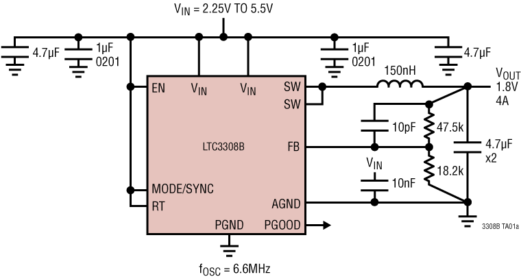 LTC3308BEV#TRPBF