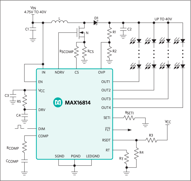 MAX16814AGP/VY+