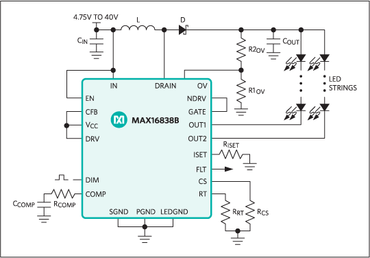 MAX16838BAUP/V+