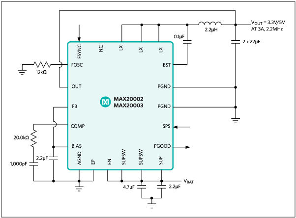 MAX20002DATPB/VY+